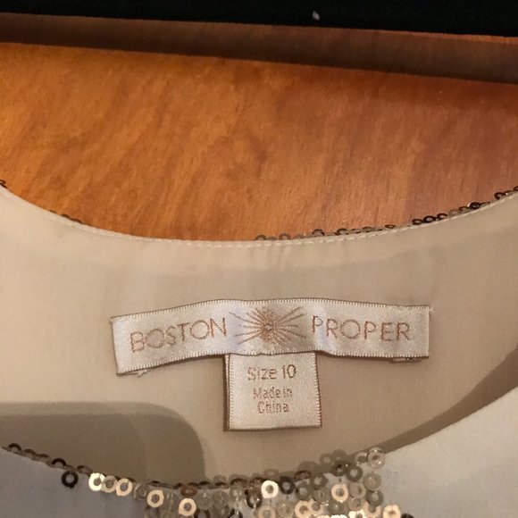 Boston Proper Sequence Front Tank - Size 10 - Picture 2 of 2